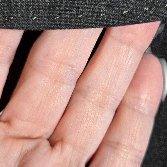 Ann Taylor Size 6 Blazer Dark Gray Lined Detailed Stitching - Picture 4 of 7